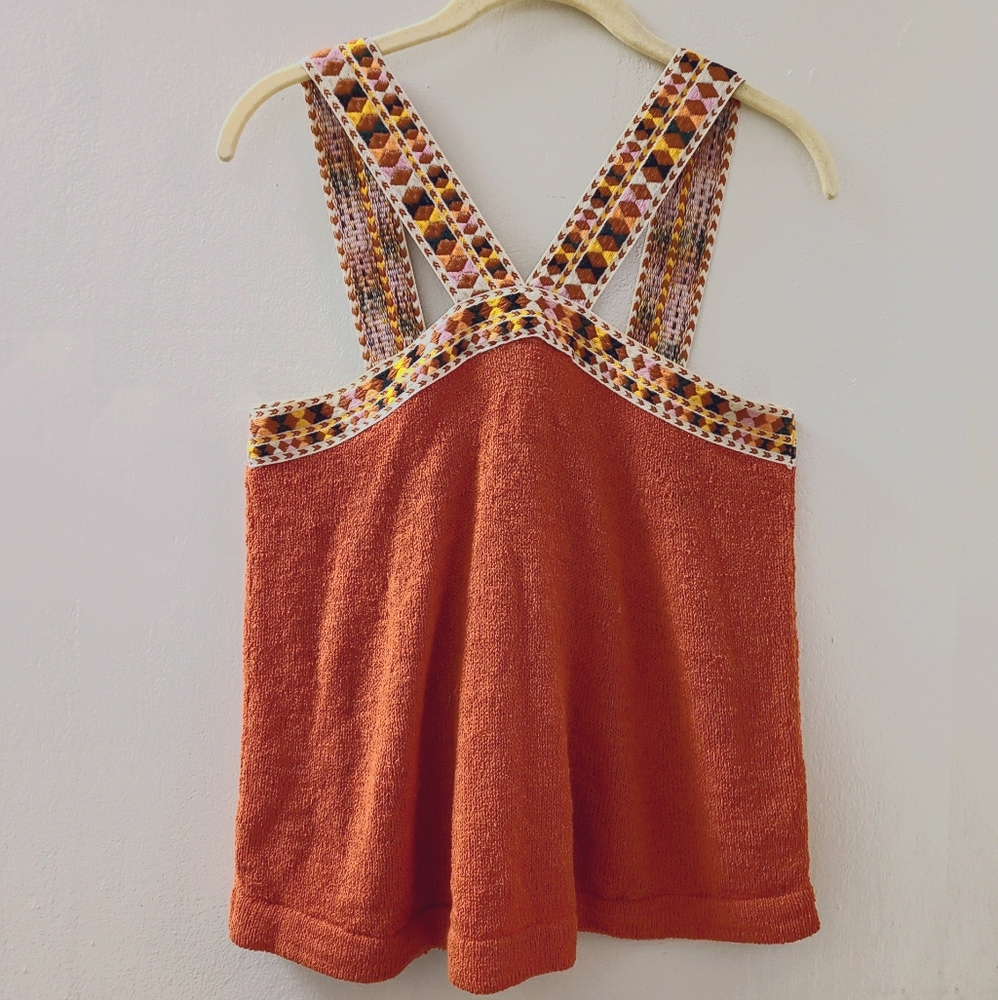 Madewell Embroidered Swing Sweater TankTop